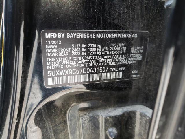 Photo 9 VIN: 5UXWX9C57D0A31657 - BMW X3 XDRIVE2 