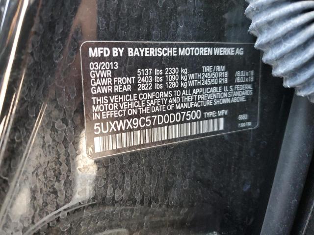 Photo 12 VIN: 5UXWX9C57D0D07500 - BMW X3 