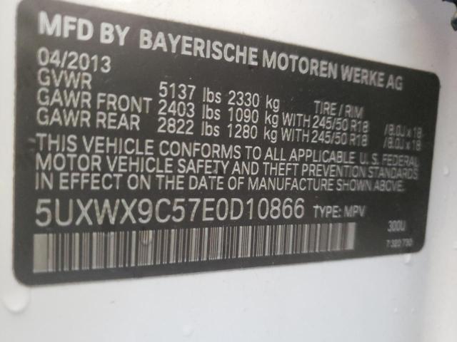 Photo 12 VIN: 5UXWX9C57E0D10866 - BMW X3 XDRIVE2 