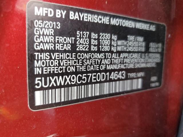 Photo 11 VIN: 5UXWX9C57E0D14643 - BMW X3 