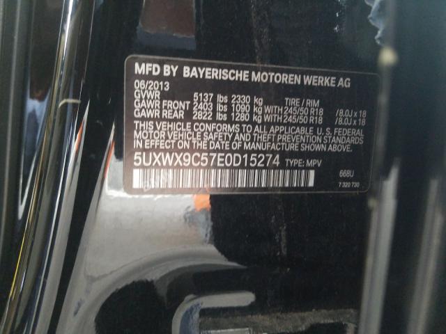 Photo 9 VIN: 5UXWX9C57E0D15274 - BMW X3 