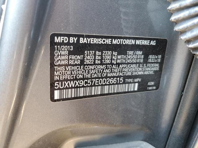 Photo 12 VIN: 5UXWX9C57E0D26615 - BMW X3 XDRIVE2 