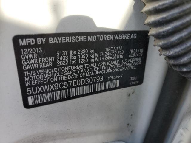 Photo 11 VIN: 5UXWX9C57E0D30793 - BMW X3 