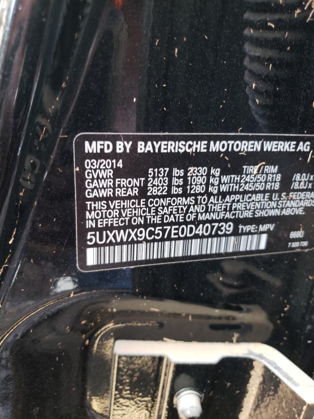 Photo 9 VIN: 5UXWX9C57E0D40739 - BMW X3 XDRIVE2 