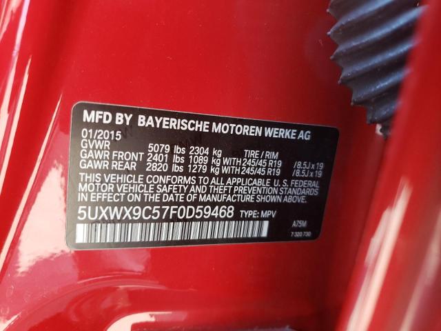 Photo 9 VIN: 5UXWX9C57F0D59468 - BMW X3 XDRIVE2 