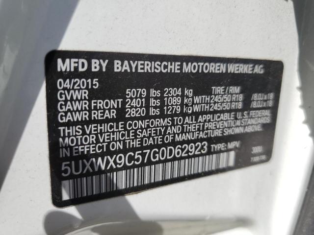 Photo 11 VIN: 5UXWX9C57G0D62923 - BMW X3 