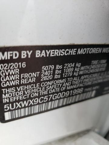 Photo 12 VIN: 5UXWX9C57G0D91998 - BMW X3 XDRIVE2 