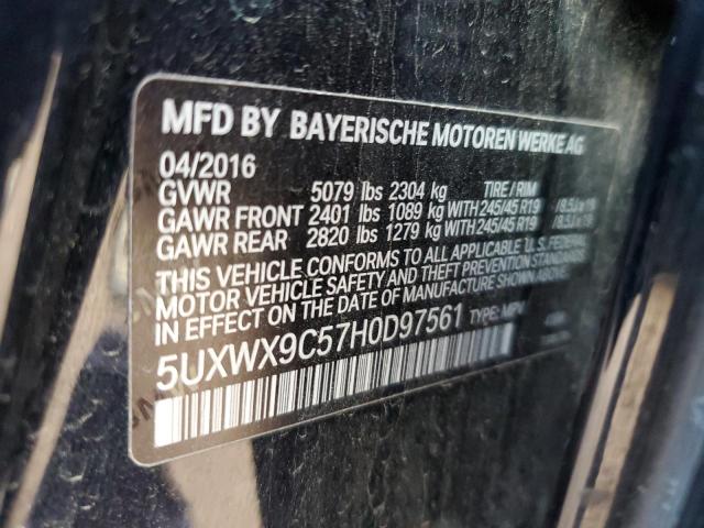 Photo 11 VIN: 5UXWX9C57H0D97561 - BMW X3 