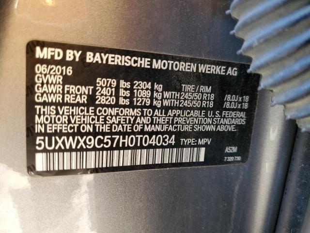 Photo 13 VIN: 5UXWX9C57H0T04034 - BMW X3 