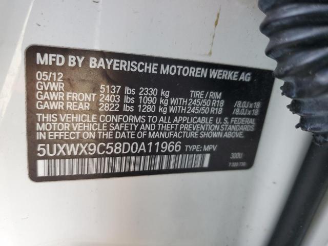 Photo 13 VIN: 5UXWX9C58D0A11966 - BMW X3 XDRIVE2 