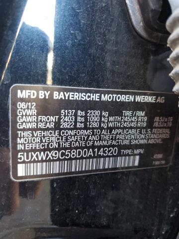 Photo 12 VIN: 5UXWX9C58D0A14320 - BMW X3 