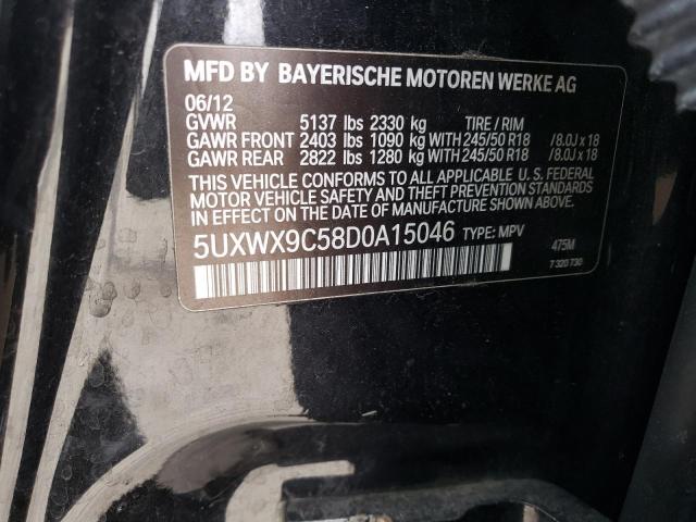 Photo 12 VIN: 5UXWX9C58D0A15046 - BMW X3 XDRIVE2 