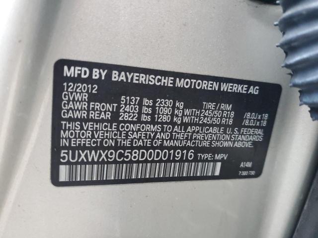 Photo 11 VIN: 5UXWX9C58D0D01916 - BMW X3 XDRIVE2 