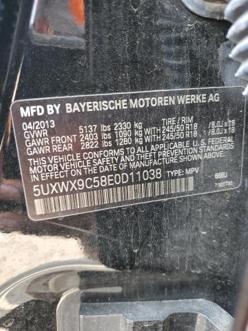 Photo 12 VIN: 5UXWX9C58E0D11038 - BMW X3 XDRIVE2 