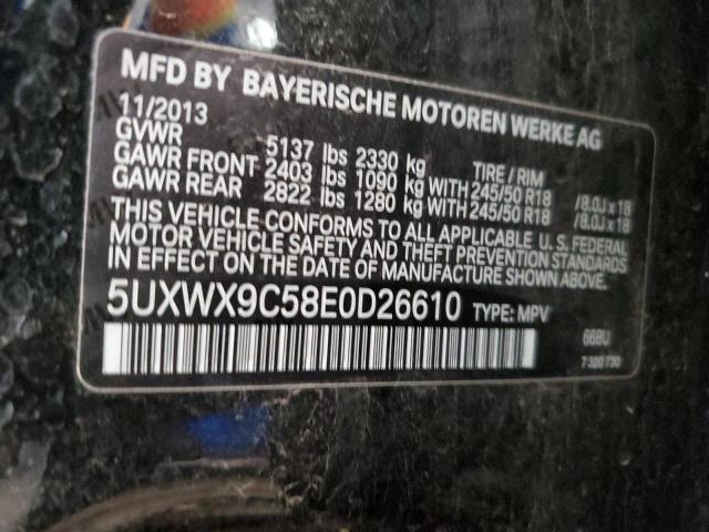 Photo 11 VIN: 5UXWX9C58E0D26610 - BMW X3 XDRIVE2 