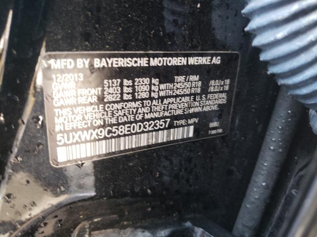 Photo 9 VIN: 5UXWX9C58E0D32357 - BMW X3 XDRIVE2 