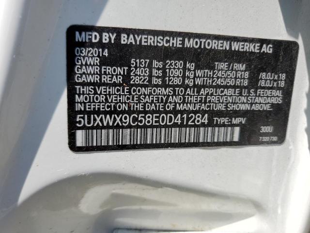 Photo 9 VIN: 5UXWX9C58E0D41284 - BMW X3 XDRIVE2 