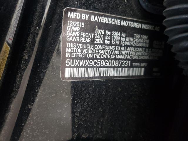 Photo 9 VIN: 5UXWX9C58G0D87331 - BMW X3 XDRIVE2 