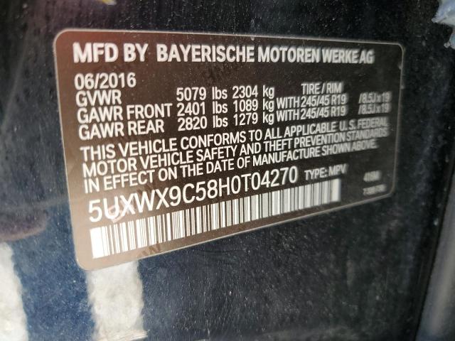 Photo 12 VIN: 5UXWX9C58H0T04270 - BMW X3 