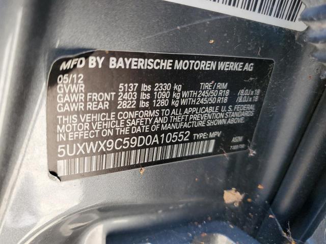 Photo 11 VIN: 5UXWX9C59D0A10552 - BMW X3 