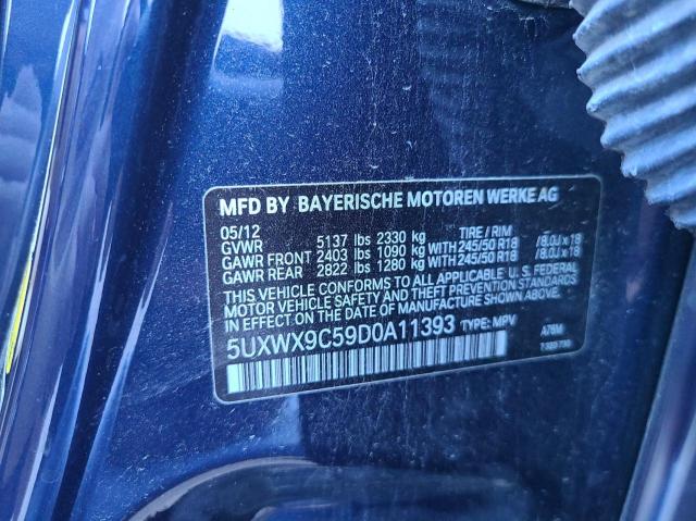 Photo 9 VIN: 5UXWX9C59D0A11393 - BMW X3 XDRIVE2 