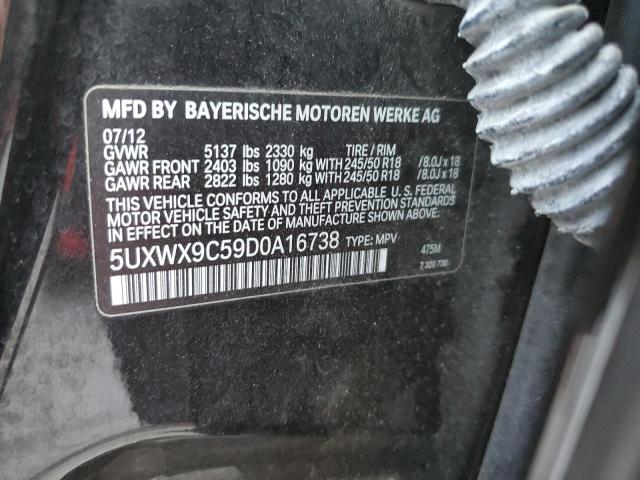 Photo 11 VIN: 5UXWX9C59D0A16738 - BMW X3 XDRIVE2 