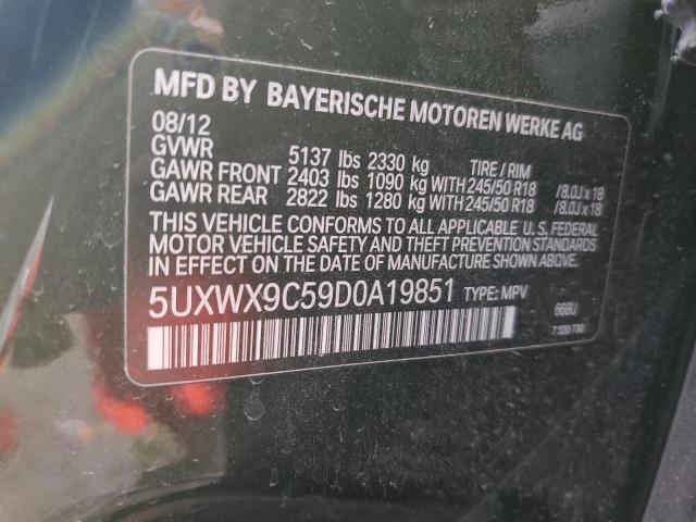 Photo 11 VIN: 5UXWX9C59D0A19851 - BMW X3 