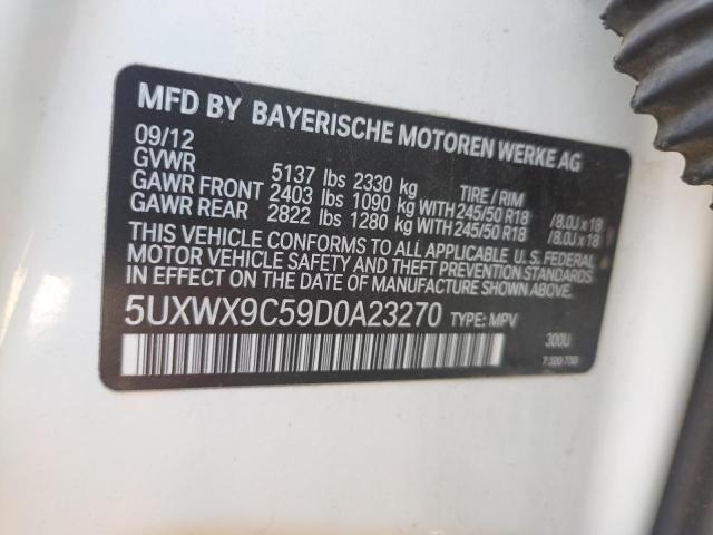 Photo 9 VIN: 5UXWX9C59D0A23270 - BMW X3 XDRIVE2 