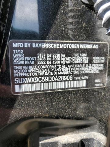 Photo 13 VIN: 5UXWX9C59D0A28906 - BMW X3 XDRIVE2 