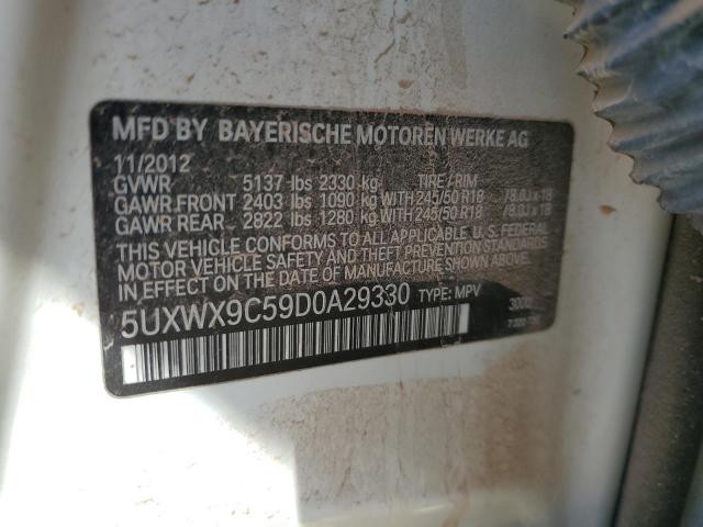 Photo 12 VIN: 5UXWX9C59D0A29330 - BMW X3 XDRIVE2 