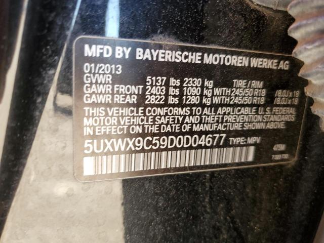 Photo 12 VIN: 5UXWX9C59D0D04677 - BMW X3 