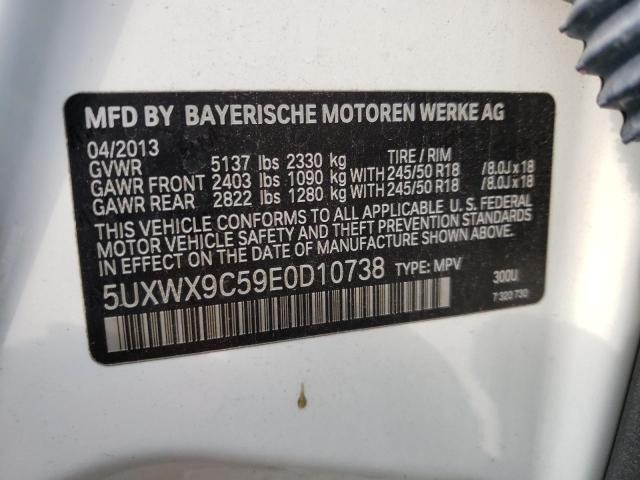 Photo 13 VIN: 5UXWX9C59E0D10738 - BMW X3 XDRIVE2 