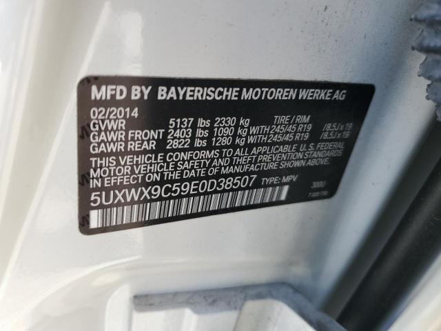 Photo 11 VIN: 5UXWX9C59E0D38507 - BMW X3 XDRIVE2 