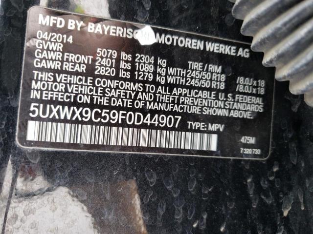 Photo 12 VIN: 5UXWX9C59F0D44907 - BMW X3 