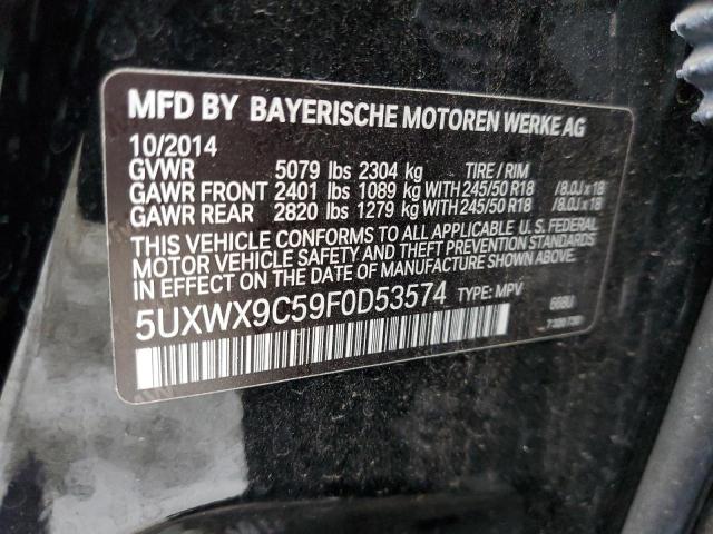 Photo 9 VIN: 5UXWX9C59F0D53574 - BMW X3 XDRIVE2 