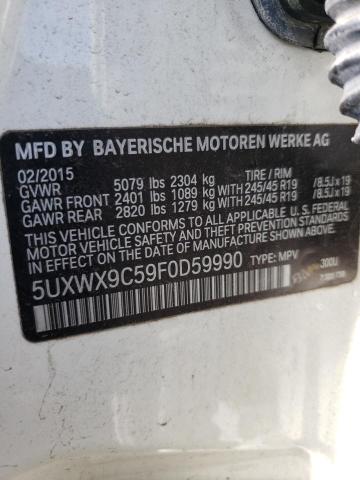 Photo 11 VIN: 5UXWX9C59F0D59990 - BMW X3 