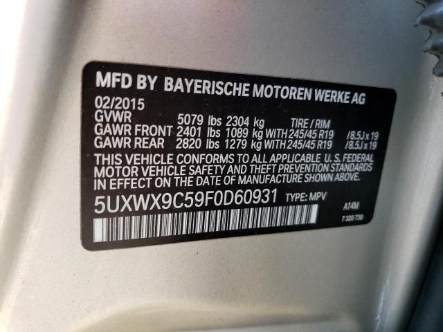 Photo 13 VIN: 5UXWX9C59F0D60931 - BMW X3 