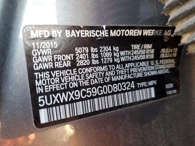 Photo 12 VIN: 5UXWX9C59G0D80324 - BMW X3 XDRIVE2 