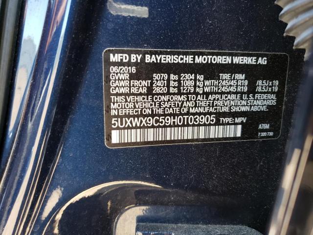 Photo 12 VIN: 5UXWX9C59H0T03905 - BMW X3 XDRIVE2 