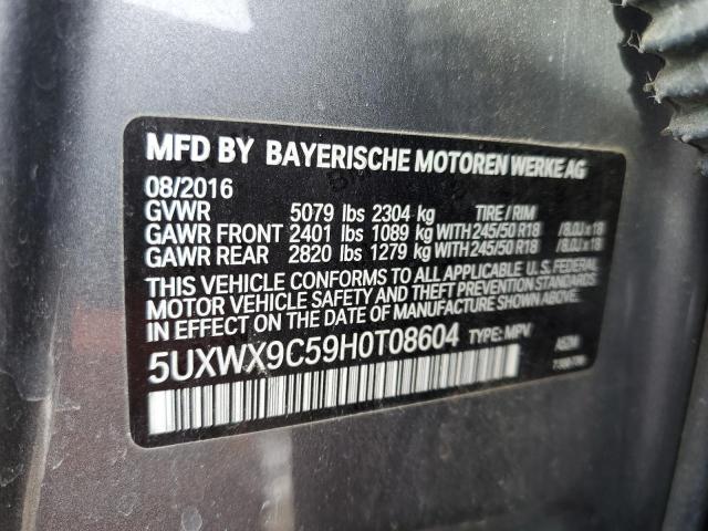 Photo 12 VIN: 5UXWX9C59H0T08604 - BMW X3 XDRIVE2 