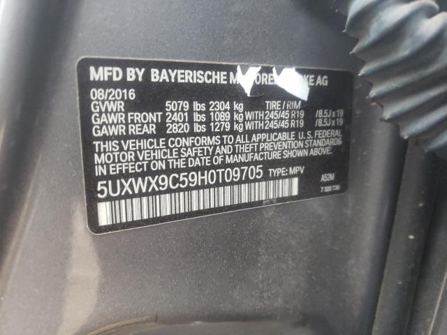 Photo 12 VIN: 5UXWX9C59H0T09705 - BMW X3 XDRIVE2 