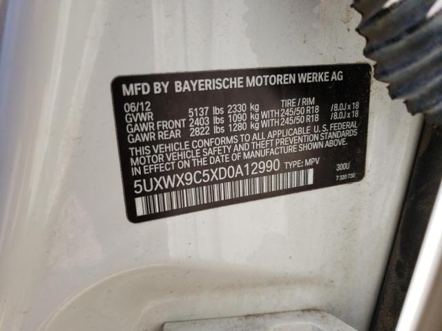 Photo 9 VIN: 5UXWX9C5XD0A12990 - BMW X3 XDRIVE2 