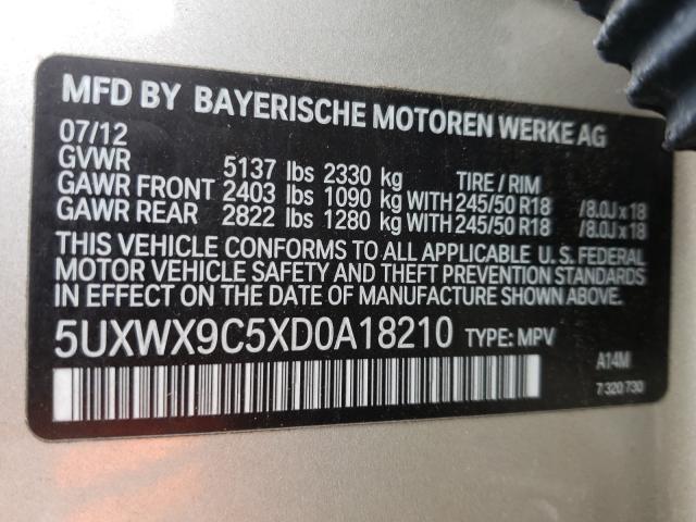 Photo 9 VIN: 5UXWX9C5XD0A18210 - BMW X3 XDRIVE2 