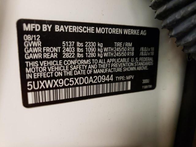 Photo 12 VIN: 5UXWX9C5XD0A20944 - BMW X3 XDRIVE2 