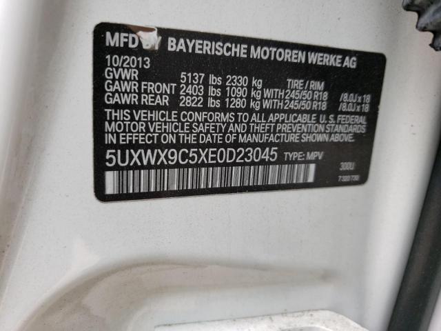 Photo 12 VIN: 5UXWX9C5XE0D23045 - BMW X3 XDRIVE2 