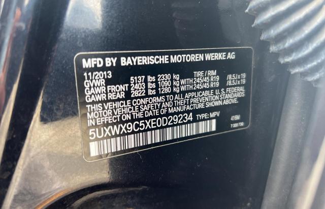 Photo 9 VIN: 5UXWX9C5XE0D29234 - BMW X3 XDRIVE2 