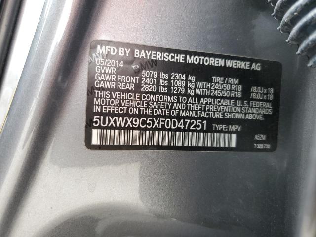 Photo 12 VIN: 5UXWX9C5XF0D47251 - BMW X3 XDRIVE2 