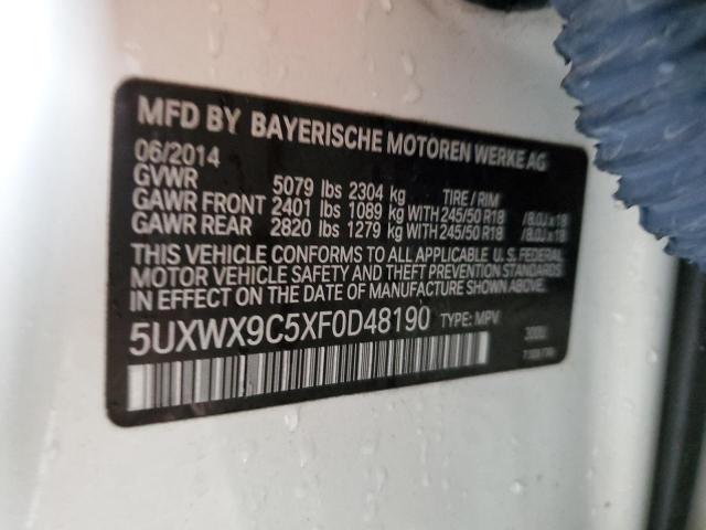 Photo 12 VIN: 5UXWX9C5XF0D48190 - BMW X3 XDRIVE2 