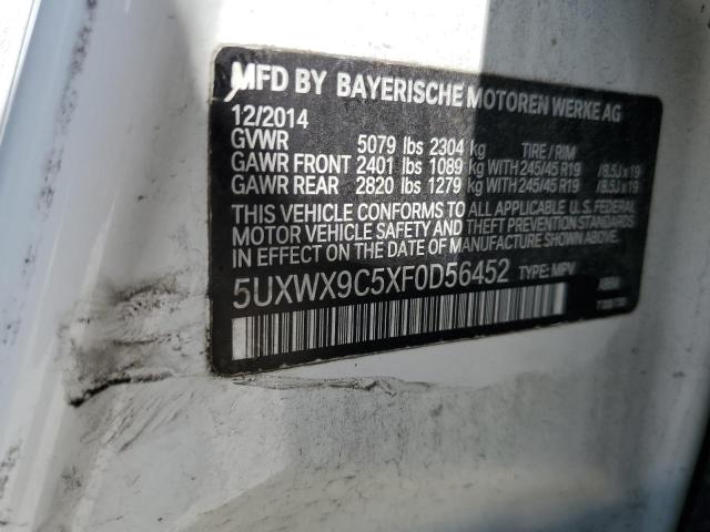 Photo 12 VIN: 5UXWX9C5XF0D56452 - BMW X3 