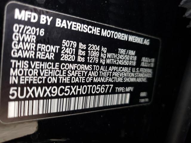 Photo 12 VIN: 5UXWX9C5XH0T05677 - BMW X3 